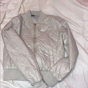 Tan bomber jacket